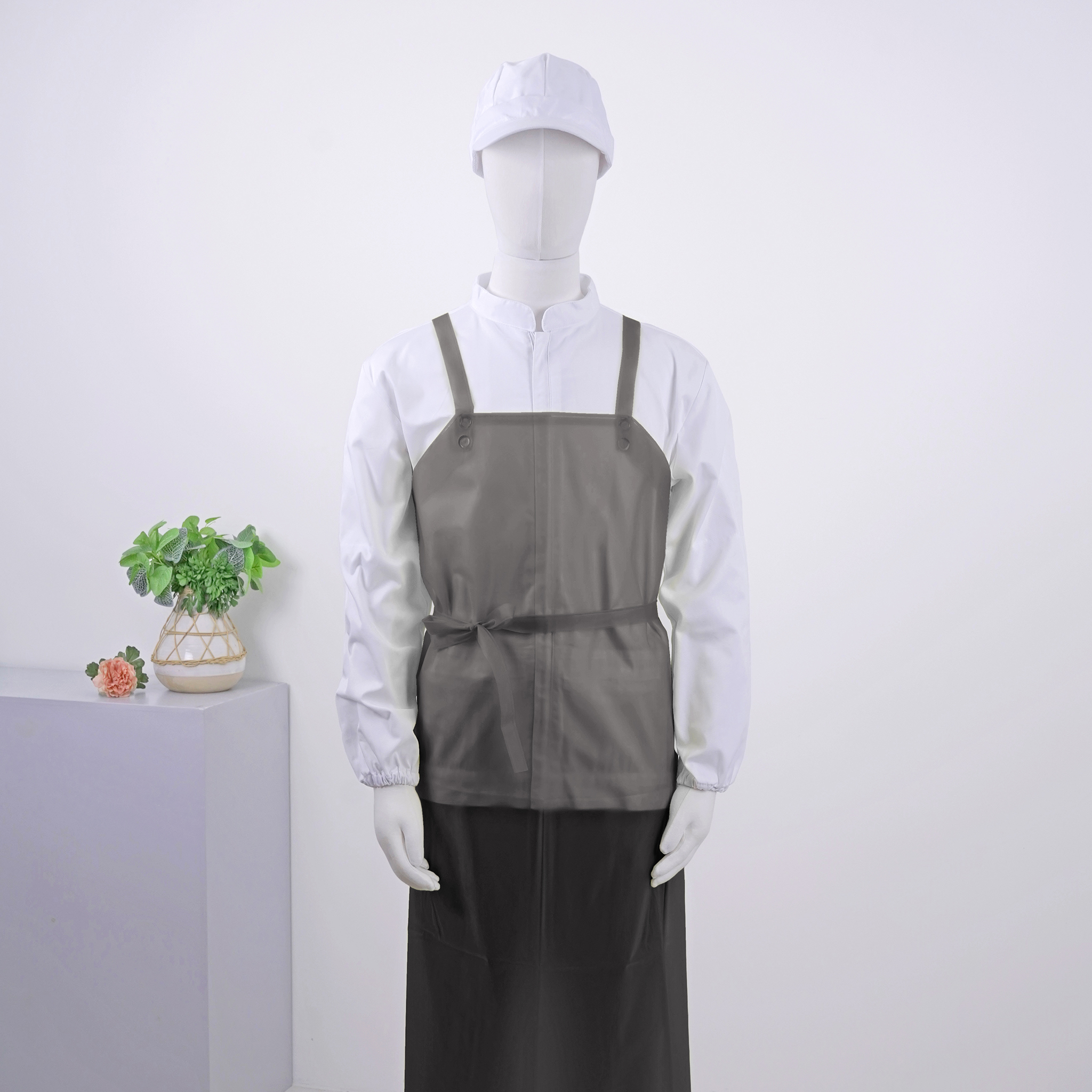 블랙 방수 특대형 H형 앞치마